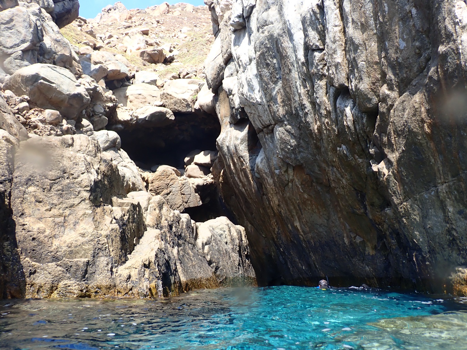 Entrance of an Underwater Cave - La Galite Archipelago, Tunisia ©APAL