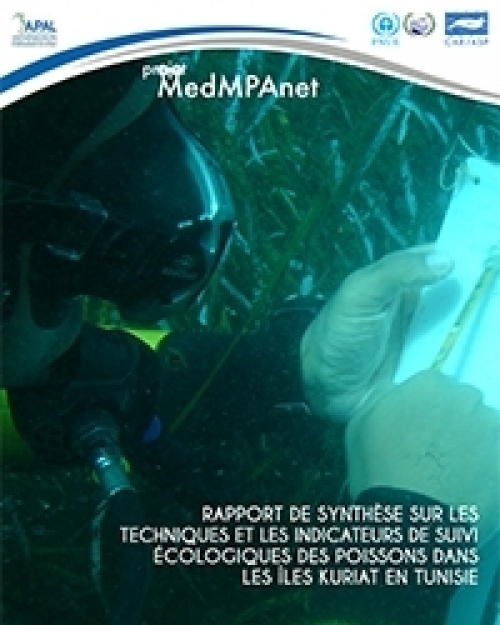 Rapport de synthèse sur les techniques et les indicateurs de suivi écologiques des poissons dans les îles Kuriat en Tunisie (in French)  (2014)