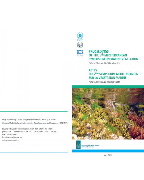 Proceedings of the 5th Mediterranean Symposium on marine vegetation 