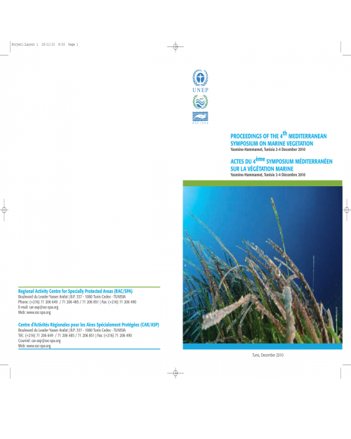 Proceedings of the 4th Mediterranean Symposium on marine vegetation 