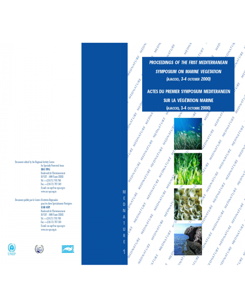 Actes du Premier Symposium Méditerranéen sur la Végétation marine